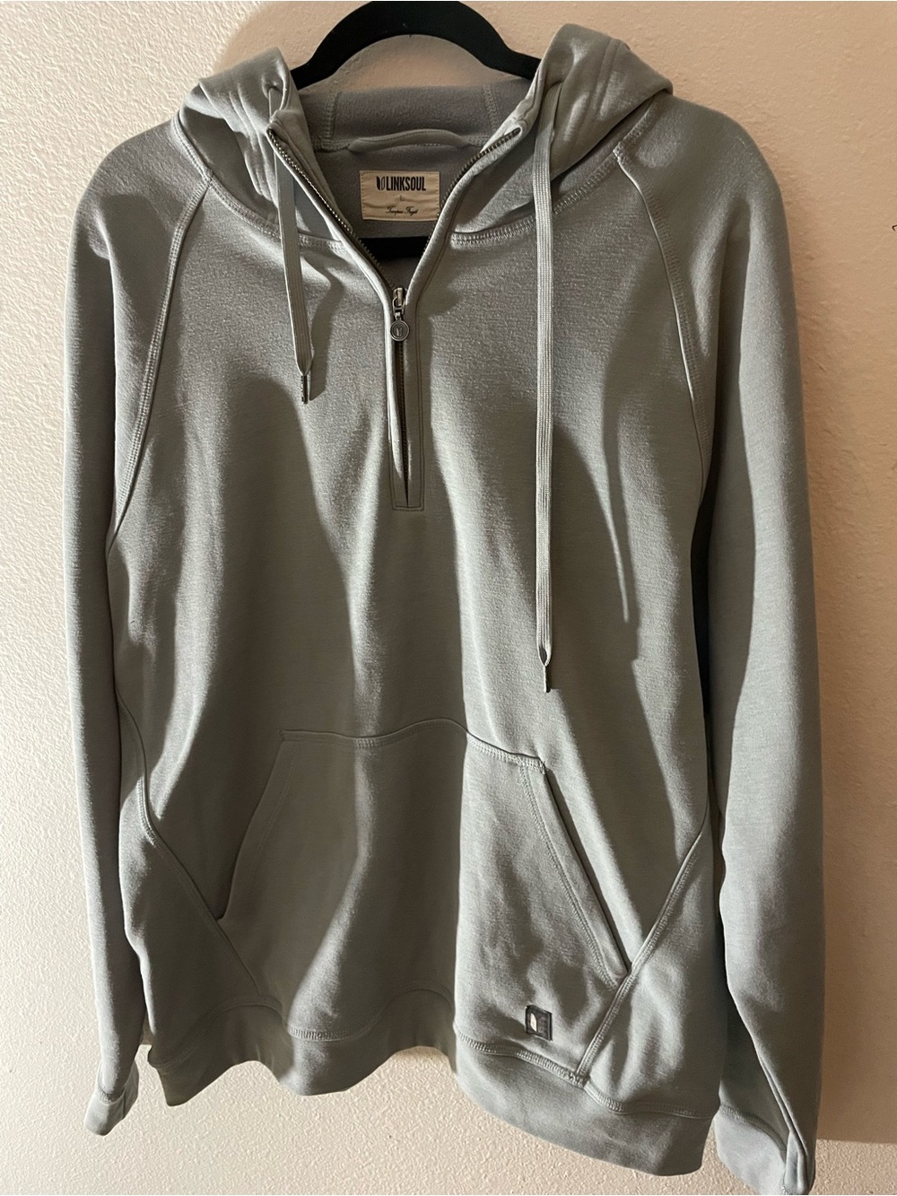 Linksoul Men's Zip-Up Hoodie in Sage